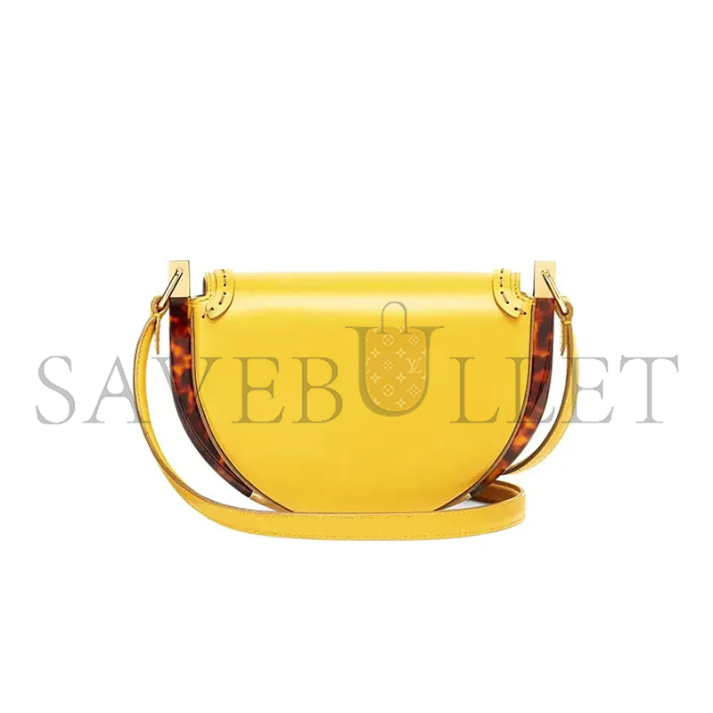 F**di vitello king plexiglass moonlight shoulder bag lemon 8bt346abvlf119x (21*14*9cm)